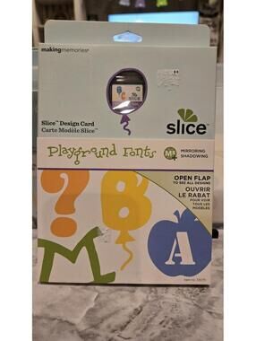 Slice M5 Playground Fonts Design Card For Crafting & Scrapbooking